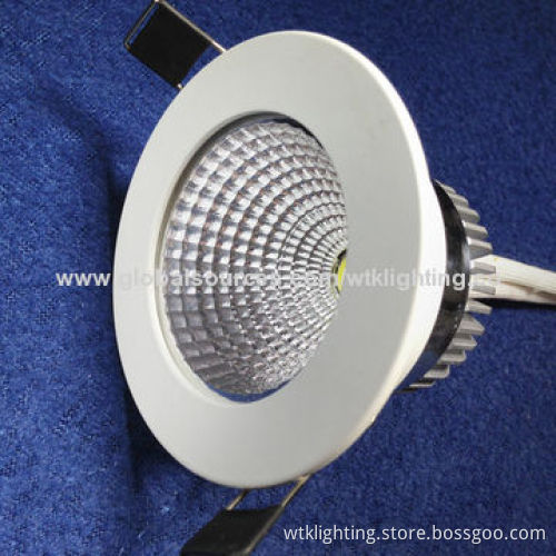 High Lumen LED COB 3W 5W 7W, Downlight, 240 to 260lm Luminous Flux